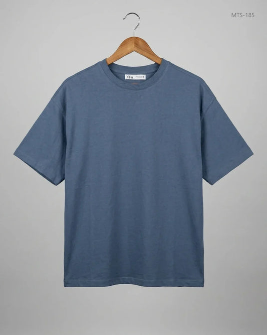 Brand: ZARA | Condition: Premium  ZARA (MTS-185) Blue Mens Tshirts