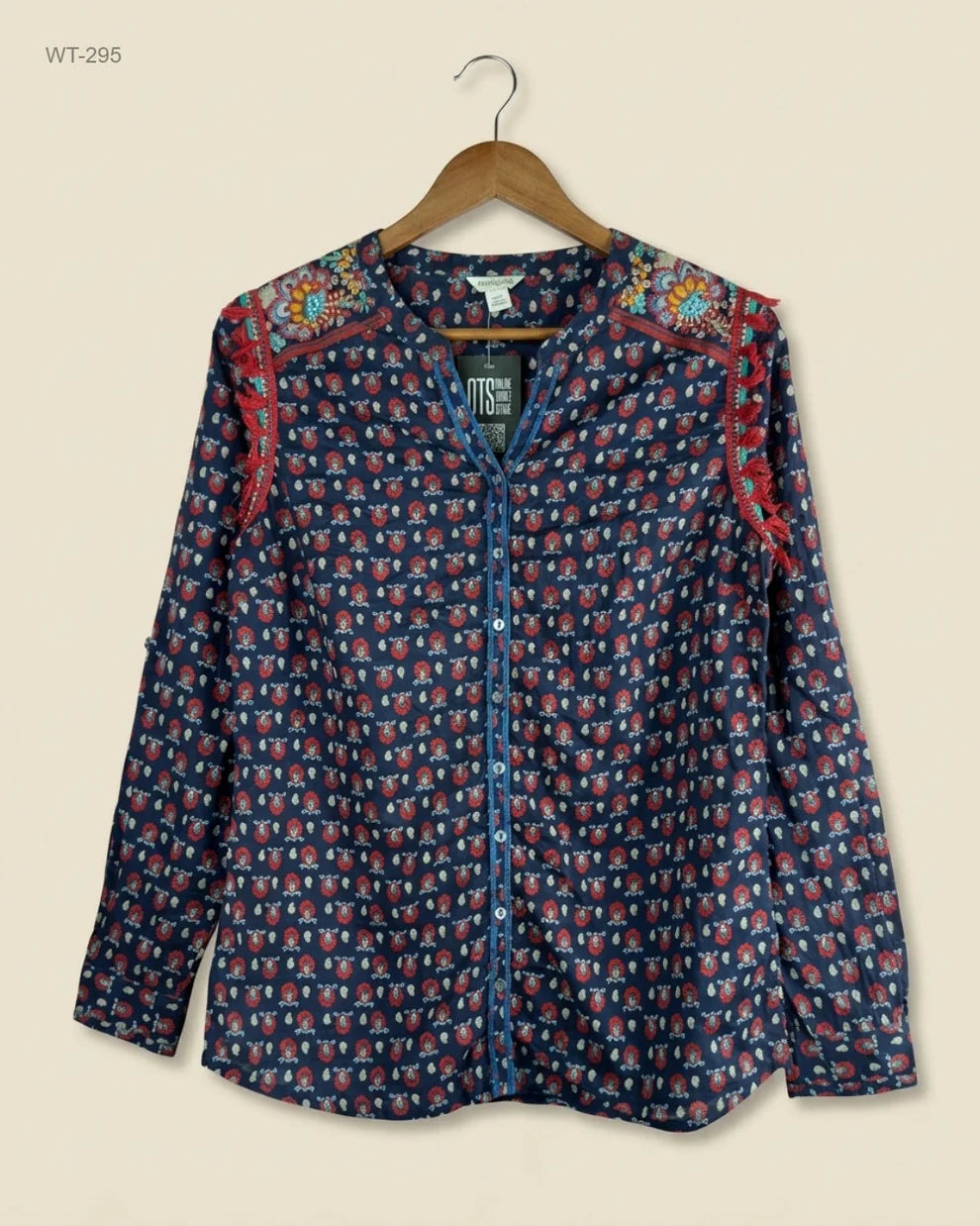Brand: MONSOON | Condition: Premium  MONSOON (WT-295) Embroidered Printed Tunic Top